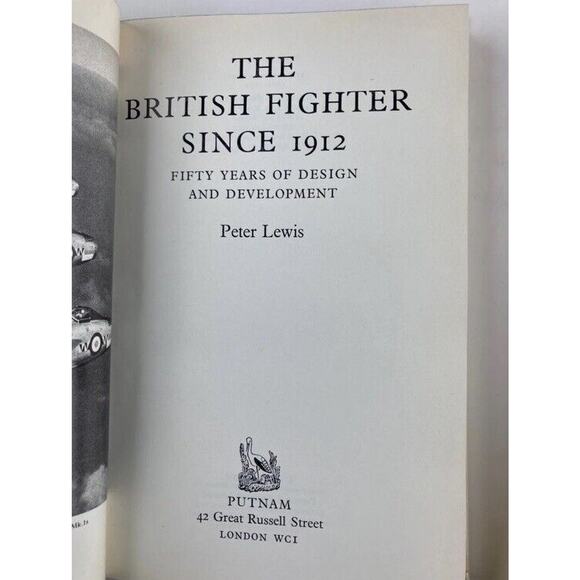 2 Books- The British Bomber & Fighter Peter Lewis 1914 1912 Printed UK Aircraft - Picture 6 of 11